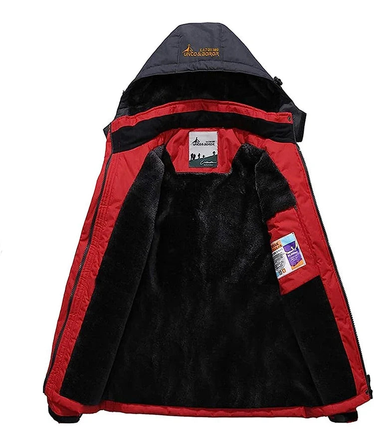 Men's Winter Parkas Outdoor Jacket Thicken Fleece Warm Waterproof Windbreaker Ski Jackets Climb Men Thick Coat Hot Sale