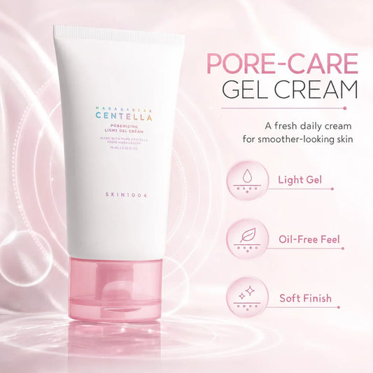 Korean Centella Pink Poremizing Light Gel Cream Pores Care Deep Hydration Facial Creams Skincare Beauty Products 75ml