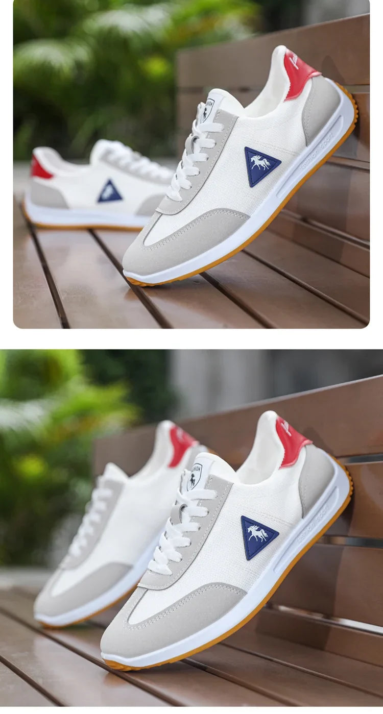 New 2026 Men's Casual Comfortable Breathable Sports Shoes Lightweight Anti-slip Wear-resistant Canvas Low-top round Toe Slip-On