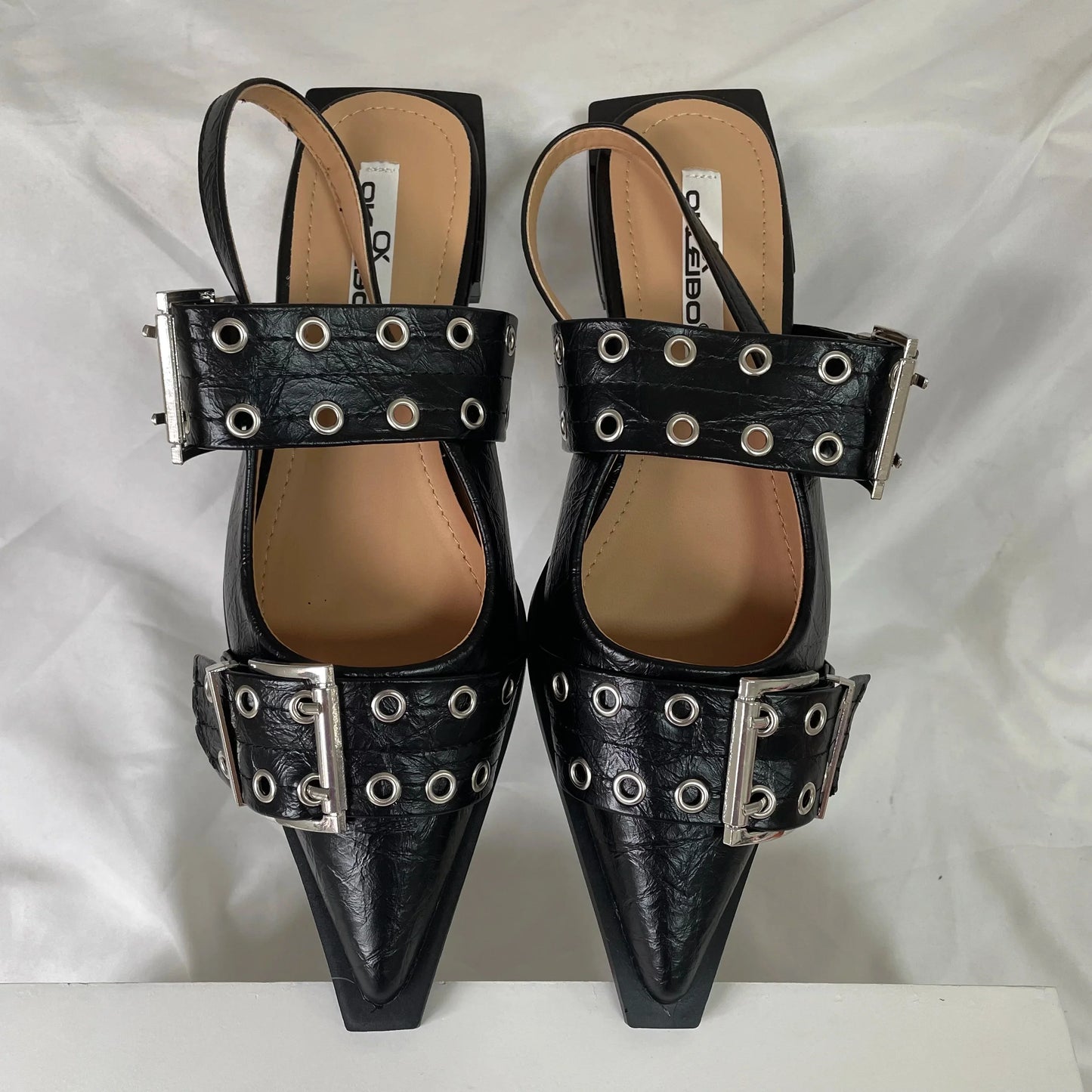 New Women Sandals Shoes Pointed Toe 2026 Spring Fashion Shallow Footwear Slingbacks Ladies Sandals Flats Shoes Big size