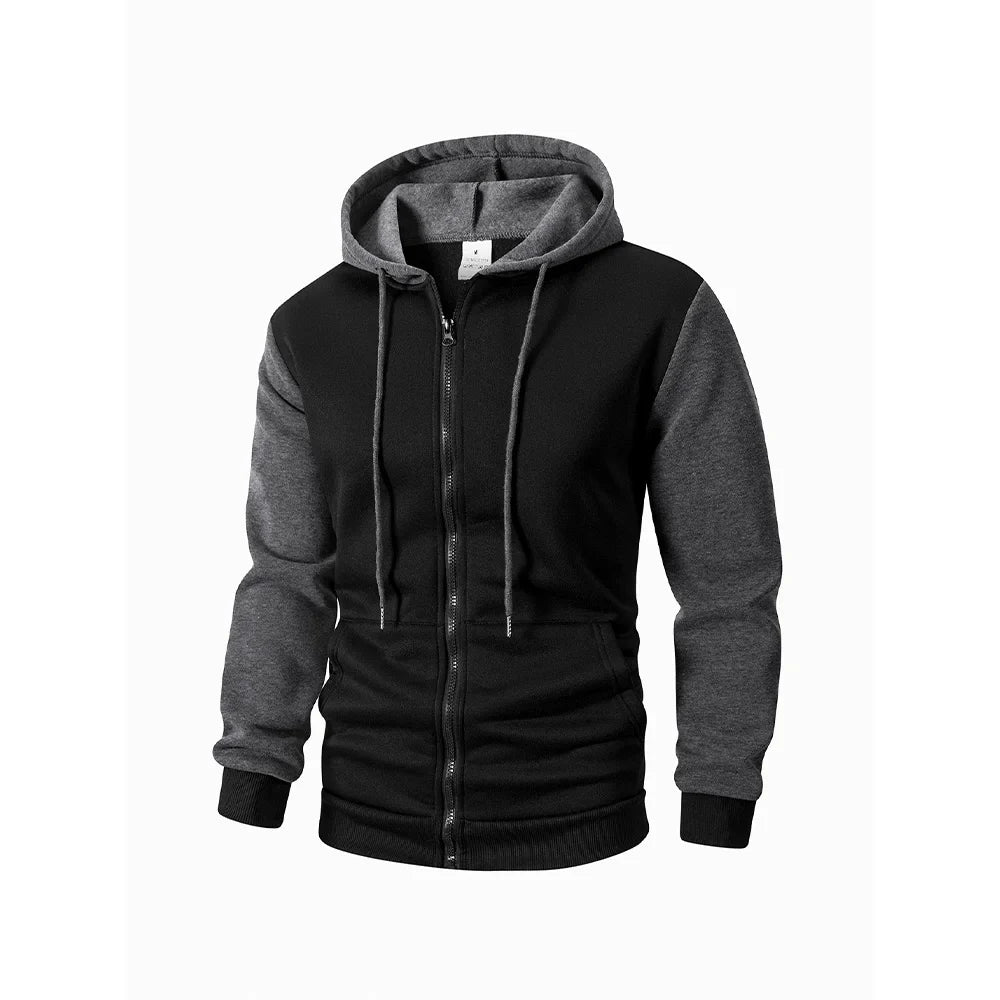 Autumn Men's Hoodies Jackets Long Sleeve Sweatshirt Oversized Hoodie Zip Up Jackets Male Hoodies Casual Jacket Sportswear