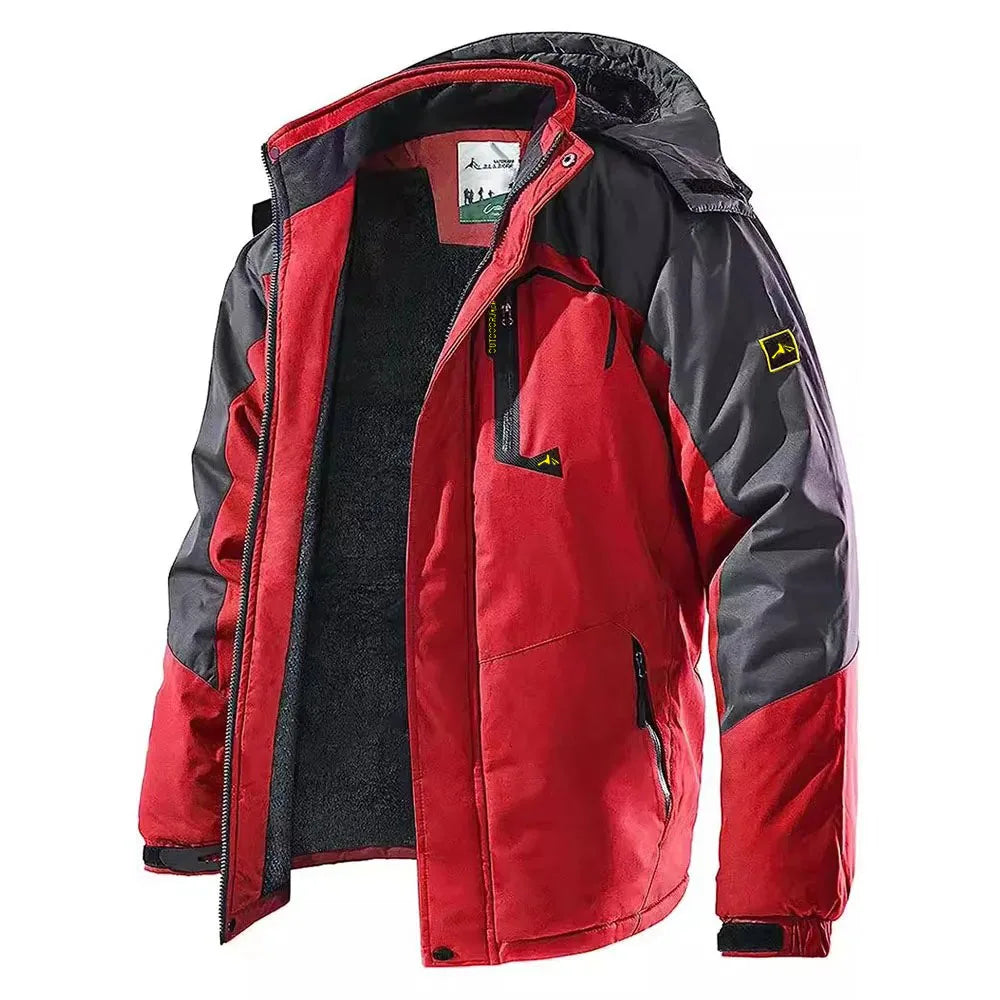 Men's Winter Parkas Outdoor Jacket Thicken Fleece Warm Waterproof Windbreaker Ski Jackets Climb Men Thick Coat Hot Sale