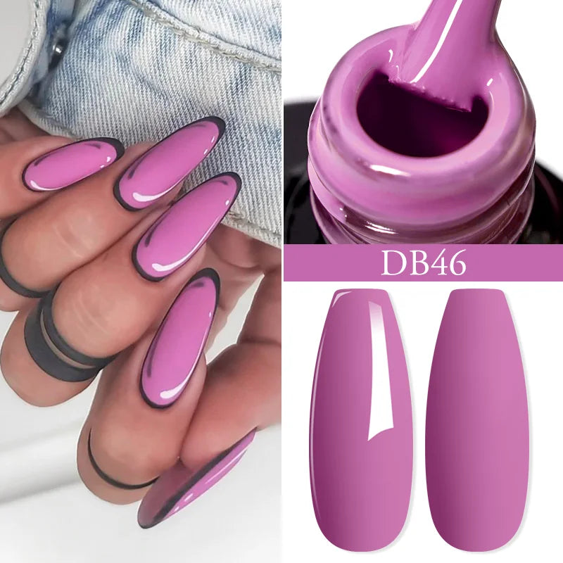 Mtssii 6ML Chocolate Color Gel Nail Polish Brown Semi Permanent UV Gel Autumn Winter Popular Soak Off Nail Art Gel Varnishes