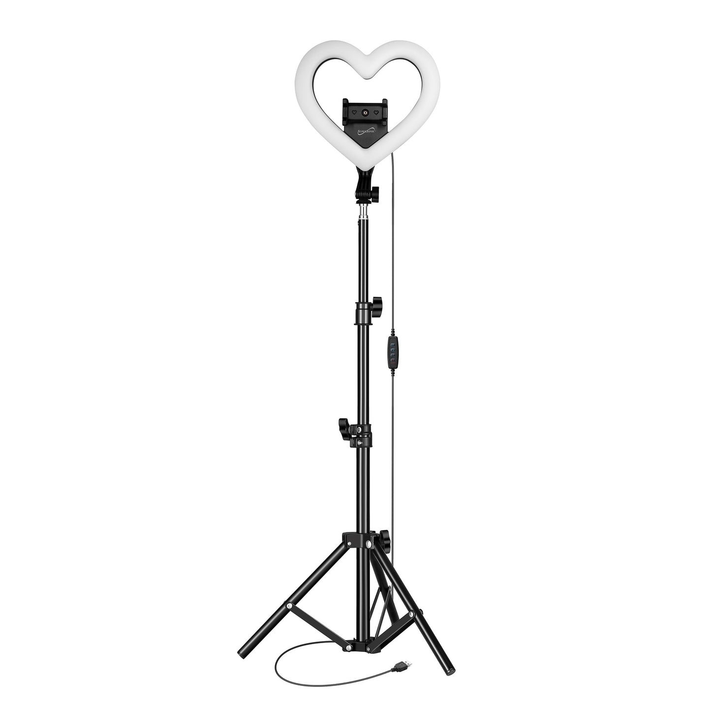 SuperSonic Pro Live Stream 10 Inch Heart Shaped Selfie Ring Light