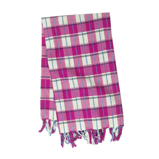 San Andres Gingham Pink & White Kitchen Towel