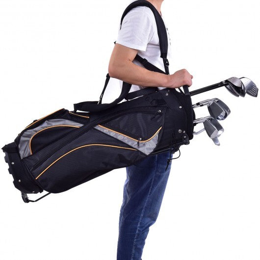 9 Inch Golf Stand Bag Divider Carry Pockets Storage