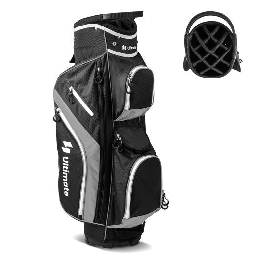 Golf Cart Bag with 14 Way Top Dividers-Blue