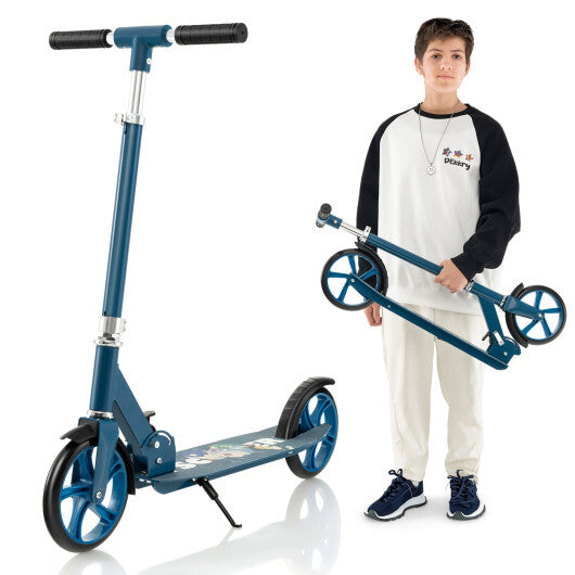 Folding Aluminum Alloy Scooter with 3 Adjustable Heights-Pink