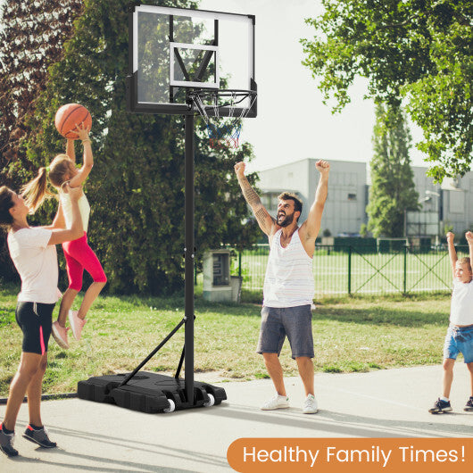 Portable Basketball Hoop Outdoor Basketball Goal System Adjustable for Kids Teens Adults
