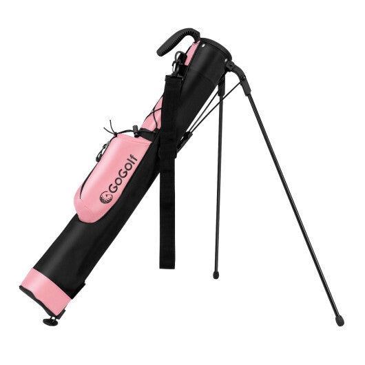 Golf Stand Bag Lightweight Golf Bag for The Driving Range-Pink