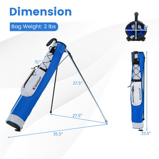 Golf Stand Bag Lightweight Golf Bag for The Driving Range-Pink