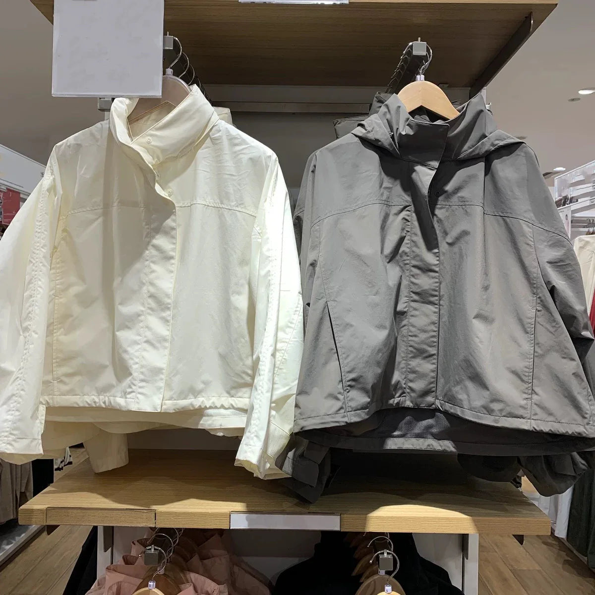 2026 Autumn Women Windproof Jacket Coat Fashion Hooded Stand Collar Thin Jacket Femme Casaco Abrigo Streetwear