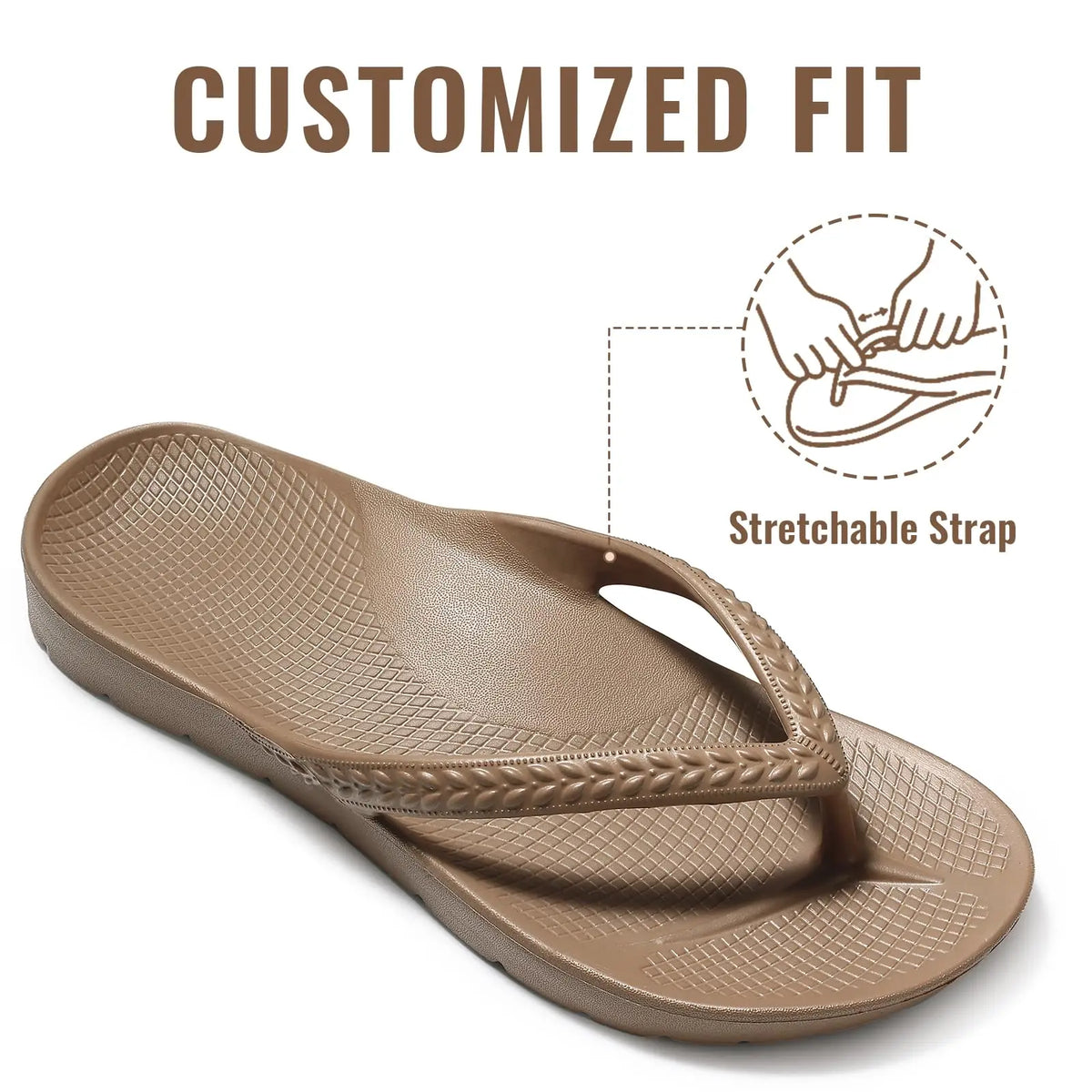 CRACOMIN New Women's Flip Flops Orthopedic Slippers With Arch Support Unisex House Sandals Summer Outdoor Non-slip Beach Slides