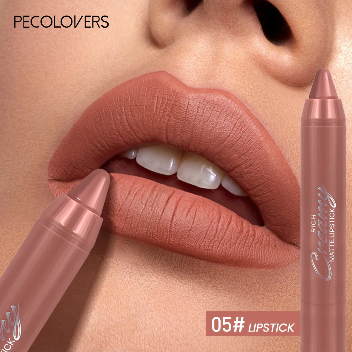 Multiple Colors Matte Lip Liner, Use As Lip Liner and Lipstick, Easy To Accurately Apply, Waterproof Long-lasting Non-stick