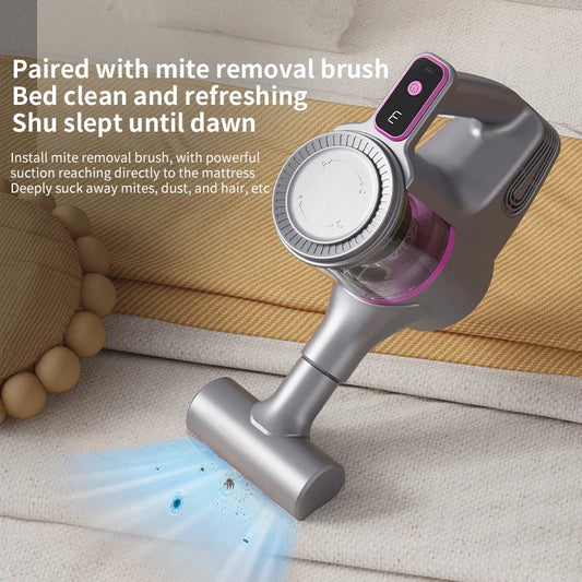Cordless Vacuum Cleaner 15000Pa Strong Suction Stick Handheld 2 in 1 Lightweight for Carpet Hardwood Floor Pet Hair Car Cleaning