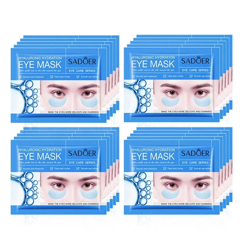 5/10/20 Pairs SADOER Crystal Collagen Eye Mask Anti Dark Circles Removal Eyes Bags Moisturizing Eye Patches for Eyes Skin Care