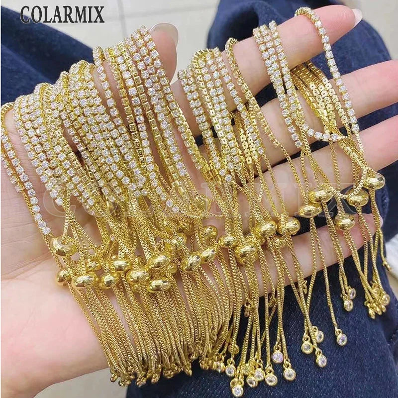 10 Pcs Zircon Bracelet Fashion Bracelet Jewelry Bracelet Accessories Jewelry bangle 40033
