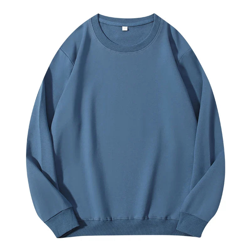 Autumn O-Neck Cotton Women's Sweatshirt Hoodies Basic Loose Casual Women Pullover Solid Sweatshirt Ladies Tops Factory Wholesale