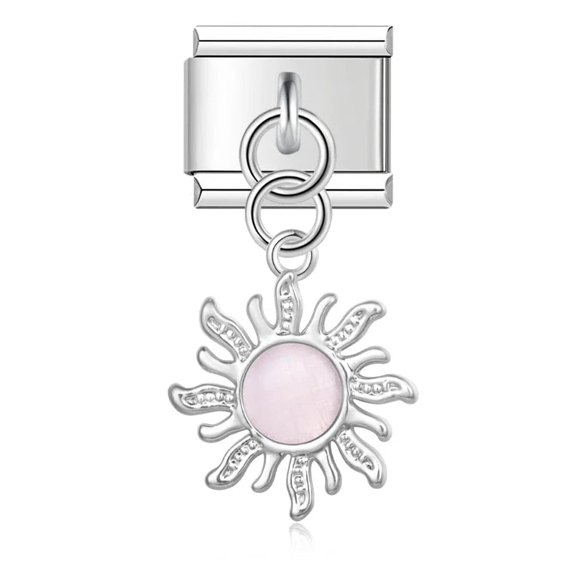 Hapiship 9mm Width Original Daisy Unicorn Angel Cup Santa Claus Italian Charm Fit Bracelet Stainless Steel Jewelry Making DJ050