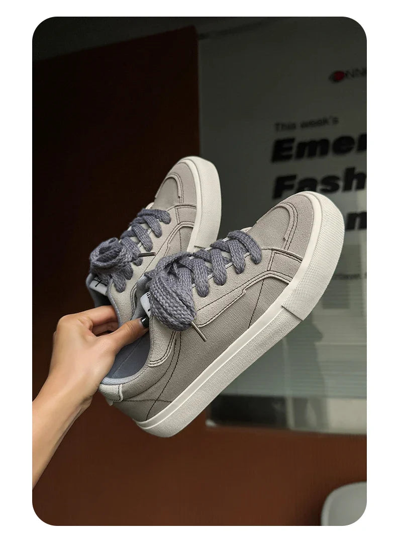 Mens Cowboy canvas Shoes Breathable Trend Mens board Shoes Thick Sole Trend Comfortable student Skateboard Trainers Footwear