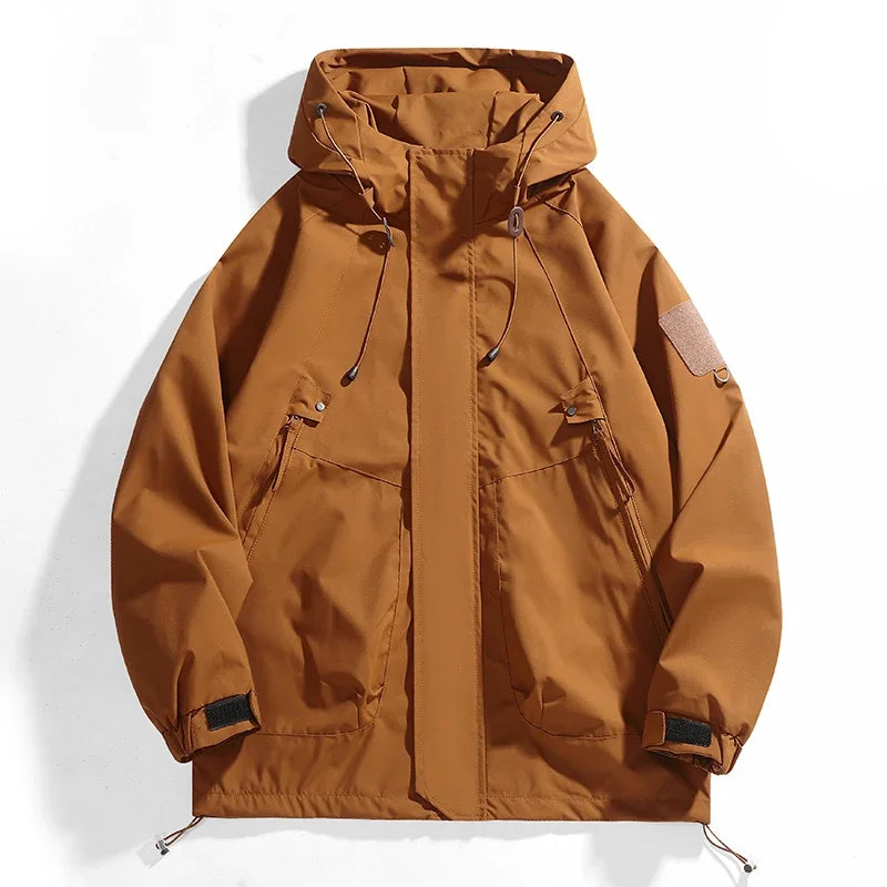 CHRLCK Unisex Outdoor Waterproof Jacket Windbreaker Coat Autumn Breathable Fishing Camping Windproof Jackets Men Women Clothing