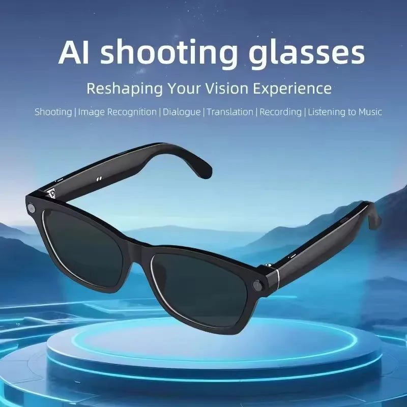 Lenovo AI Smart Glasses AI Translation 8MP HD Camera 4K Shooting Image Bluetooth Call Recording Music Smart Sunglasses 2026 New