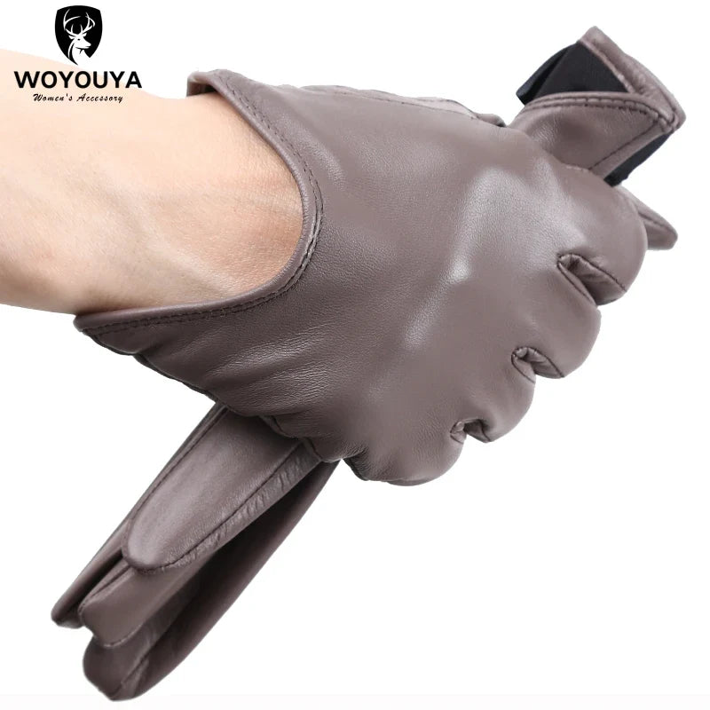 Fashion color Apparel Accessories women's leather gloves,comfortable short Women mitten,warm winter gloves women-2001