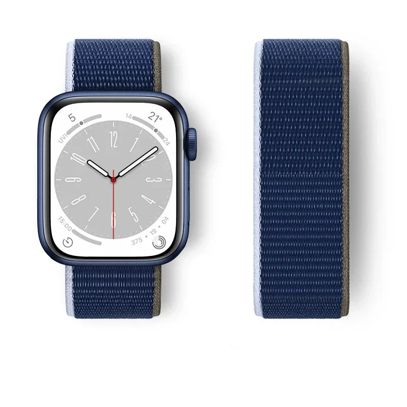 Nylon Sport loop Strap For Apple Watch Band 44mm 42/40mm 45mm  38/41mm pride Bracelet iwatch Ultra2 49mm Series 9 8 se 7 6 5 4 3