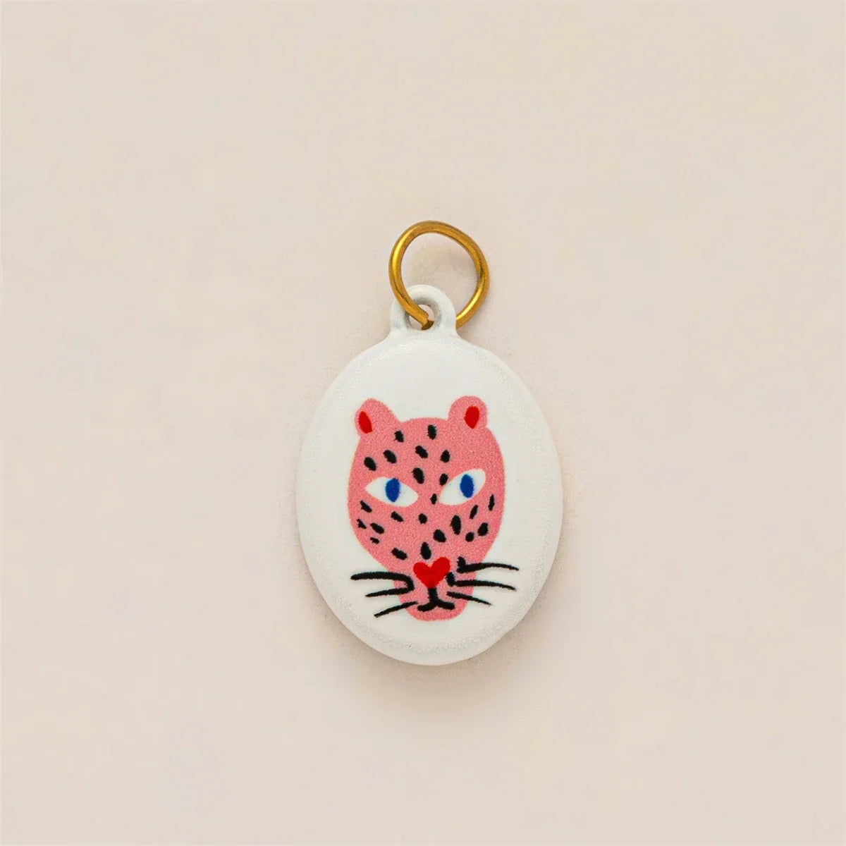 Colorful dopamine pendant necklace, heart-shaped sun, white dove, small snake, gold-plated and color preserving