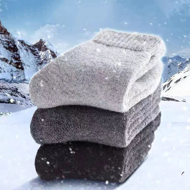 2026 New Winter Super Thicker Warm Socks Wool Male Men Women Socks Solid Socks Merino Wool Socks Against Cold Snow Terry Socks