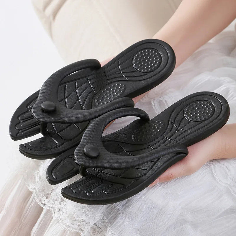 Folding Slippers Trip Travel Portable Slides Women Men Light Home Hotel Salon Homestay Guest Use Sandals Bathing Beach Shoes