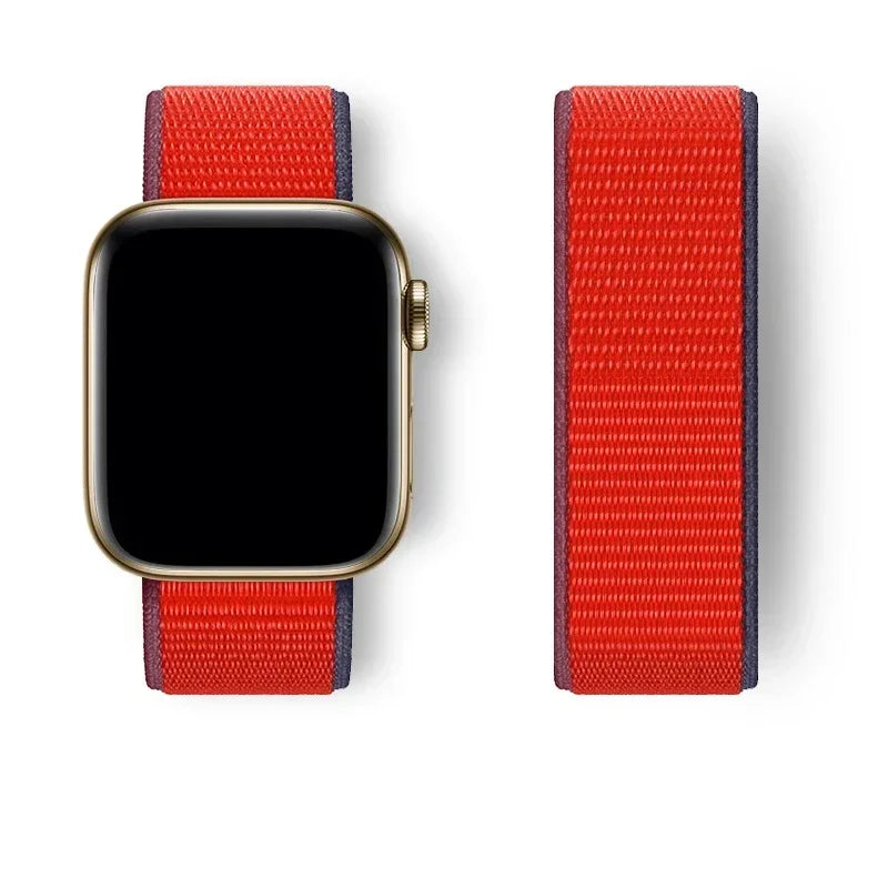 Nylon Sport loop Strap For Apple Watch Band 44mm 42/40mm 45mm  38/41mm pride Bracelet iwatch Ultra2 49mm Series 9 8 se 7 6 5 4 3