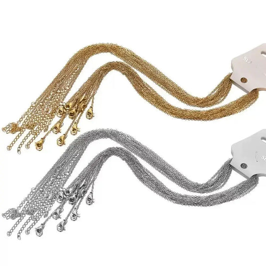 1PCS45+5cm fashionable and simple loose O-shaped collarbone chain necklace, suitable for single or stacked wearing, can be DIY