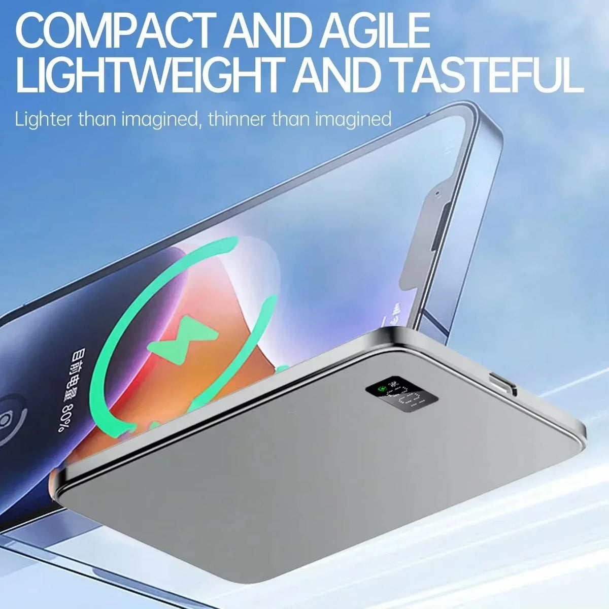 Lenovo Magnetic Wireless Power Bank PD22.5W Fast Charging Magsafe External Battery 500000mAh For iPhone Xiaomi
