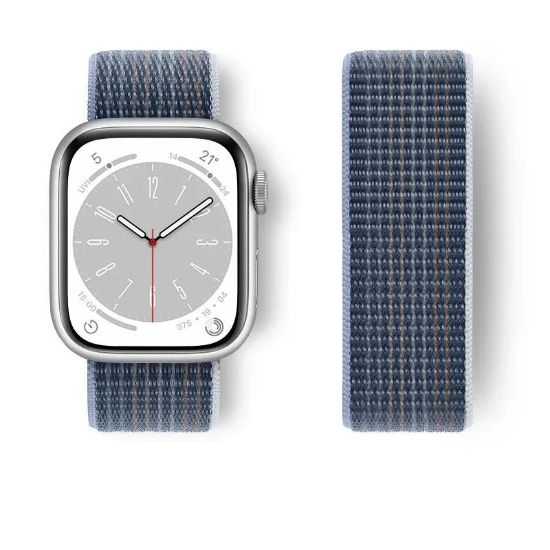Nylon Sport loop Strap For Apple Watch Band 44mm 42/40mm 45mm  38/41mm pride Bracelet iwatch Ultra2 49mm Series 9 8 se 7 6 5 4 3