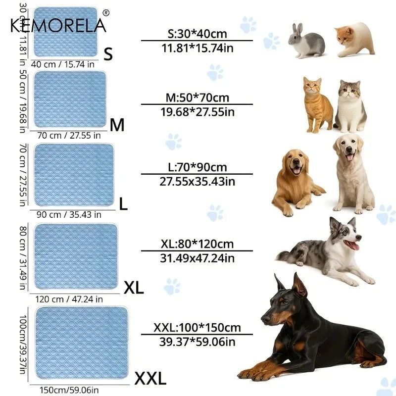 1PCS New Upgraded Ice Cooling Experience Summer Pet Cooling Mat Washable and Breathable Pet Cooling Pad All Season For Dogs Pet