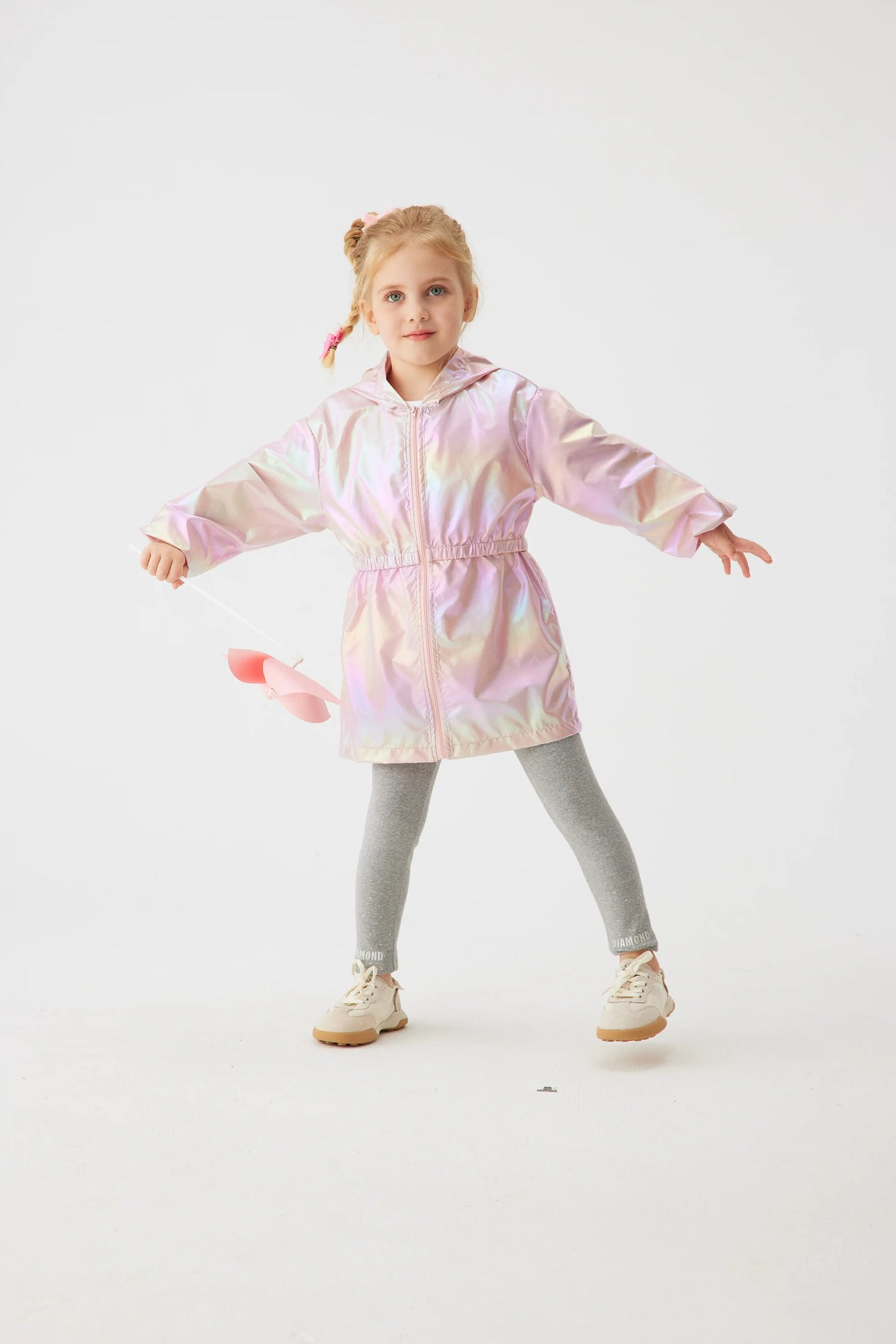 Girl's Spring and Autumn Children's Light and Thin Breathable Zipper Coat Jacket for Boys and Girls Fashion Thin Jacket