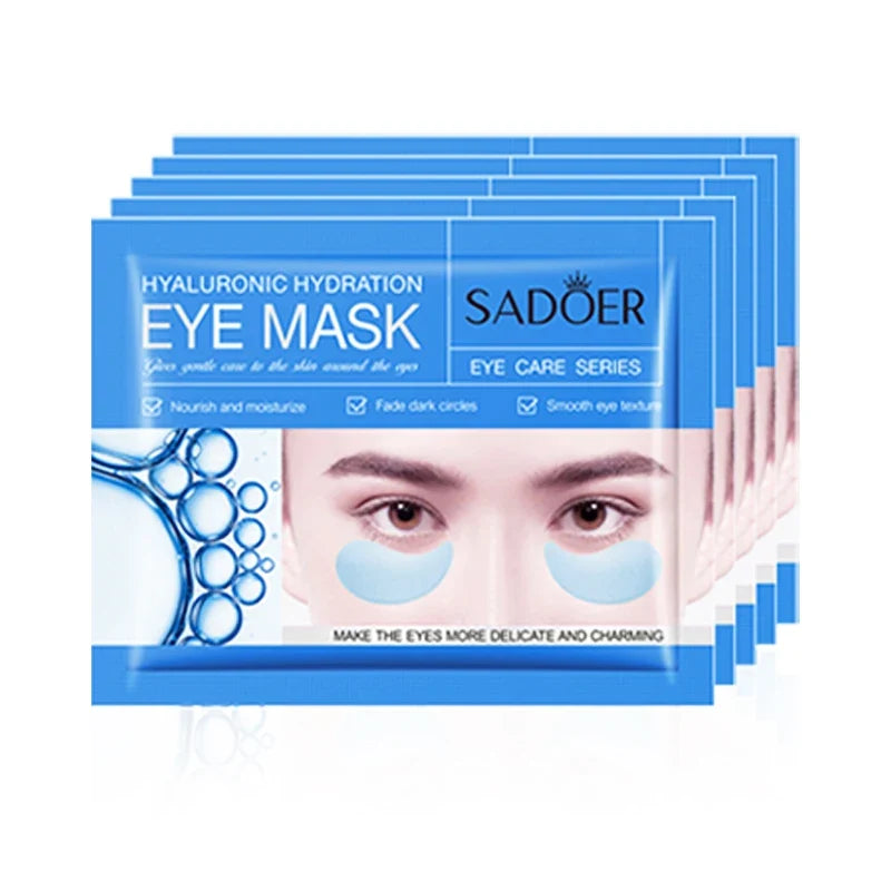 5/10/20 Pairs SADOER Crystal Collagen Eye Mask Anti Dark Circles Removal Eyes Bags Moisturizing Eye Patches for Eyes Skin Care