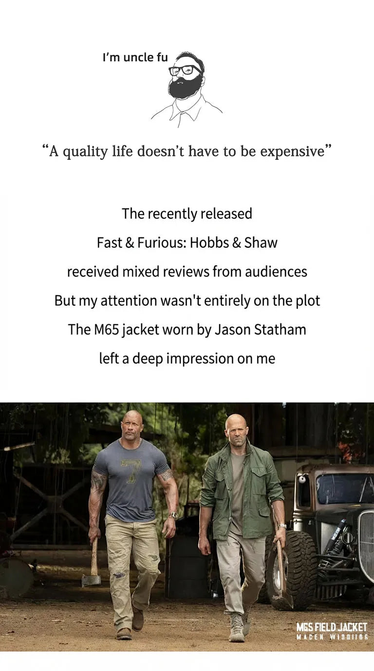 Maden Retro M65 Jackets for Men Green Outdoor Windbreaker Vintage Casual Solid Coat Mens Clothes Multi-Pocket Jacket