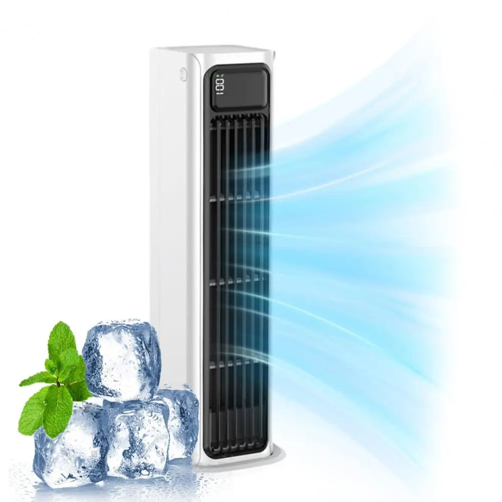 Portable Air Conditioner, Wall Mount Desktop Fan, 3 Speed Bladeless Tower Fan with Digital Display, Quiet Personal Cooling Fan f