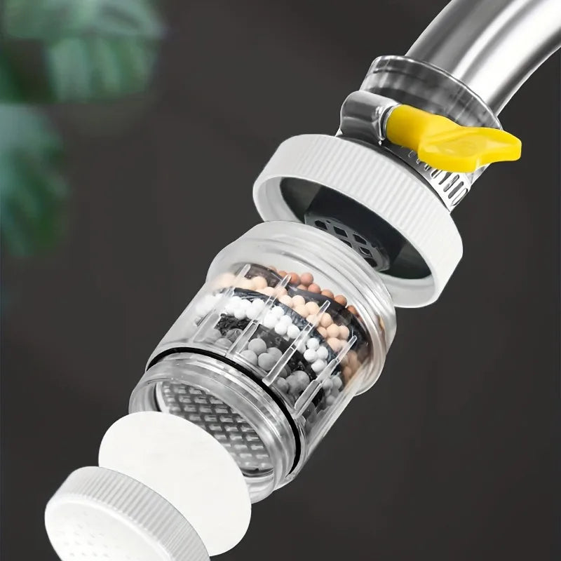 Six-layer Filter Cylindrical Bubbler, Faucet Filter Splash-proof Head Bubbler