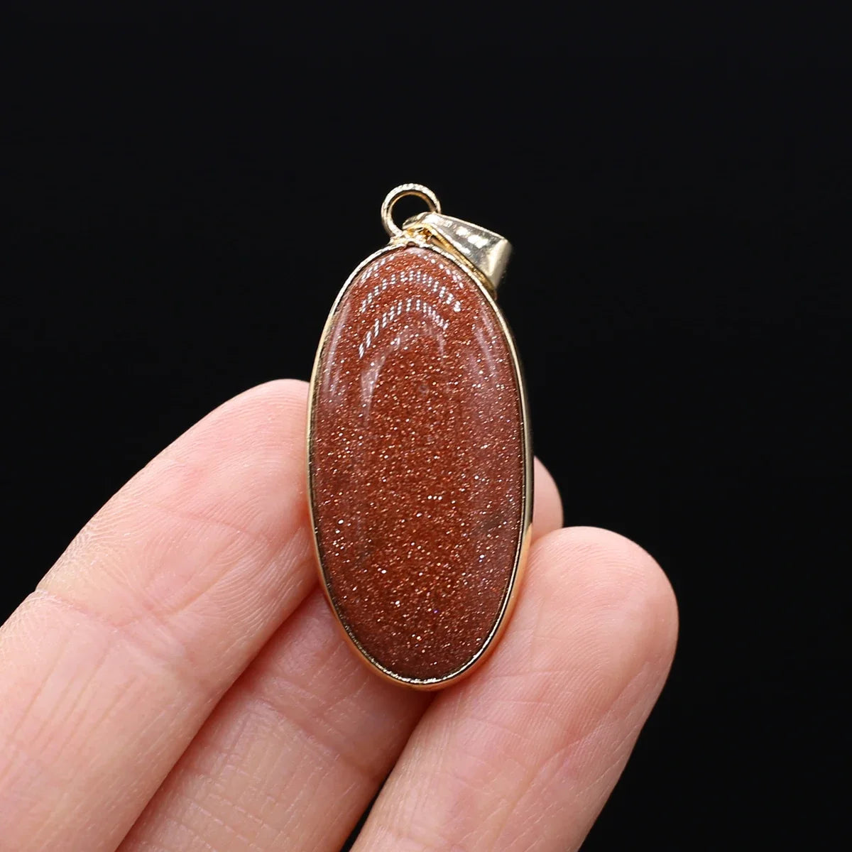 Natural Stone Pendants Grey Agate Unakite Tiger Eye Cabochon Beads Pendant for Jewelry Making DIY Charms Necklace Accessories