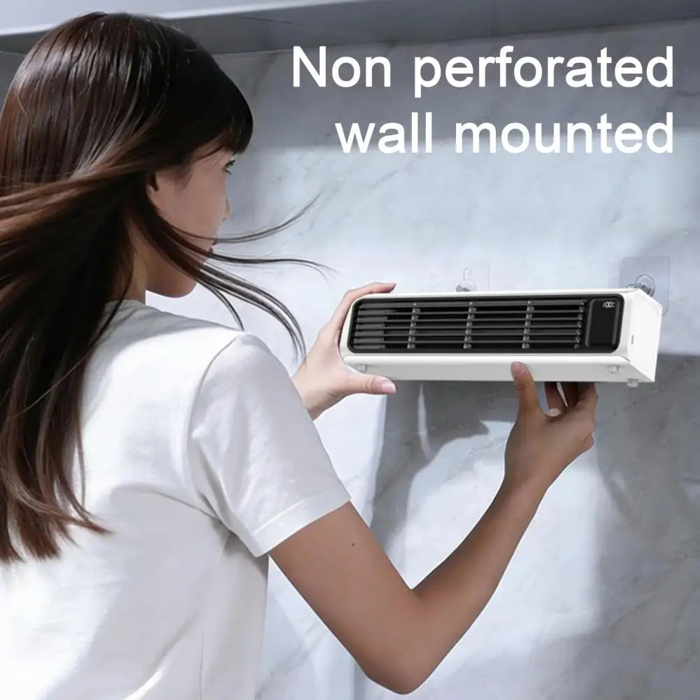 Portable Air Conditioner, Wall Mount Desktop Fan, 3 Speed Bladeless Tower Fan with Digital Display, Quiet Personal Cooling Fan f