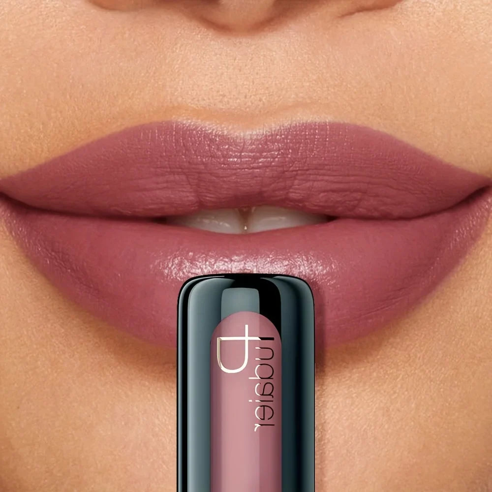 1pc Matte Velvet Lip Gloss, Highly Saturated Liquid Lip Mud, Non-Stick Long Lasting, All Skin Tones Compatible,Mother's Day Gift