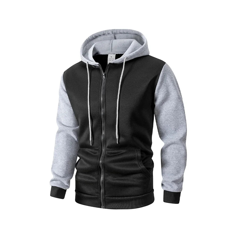 Autumn Men's Hoodies Jackets Long Sleeve Sweatshirt Oversized Hoodie Zip Up Jackets Male Hoodies Casual Jacket Sportswear