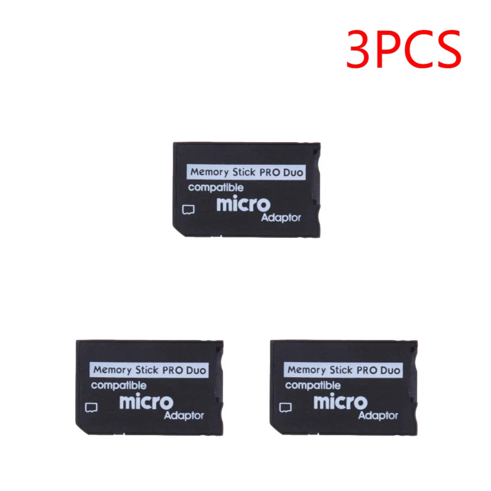 TF To MS Card Mini Memory Stick Card Adapter Plug and Play Card Reader Adapter Replacement Parts Accessories for Pro Duo