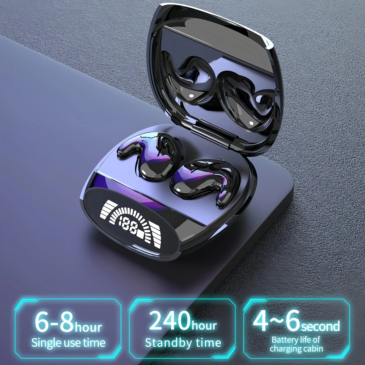 Invisible Sleep Earphones Bluetooth 5.3 Headphones TWS Wireless Stereo Noise Reduction Earbuds Gaming Headsets for XIAOMI iPhone