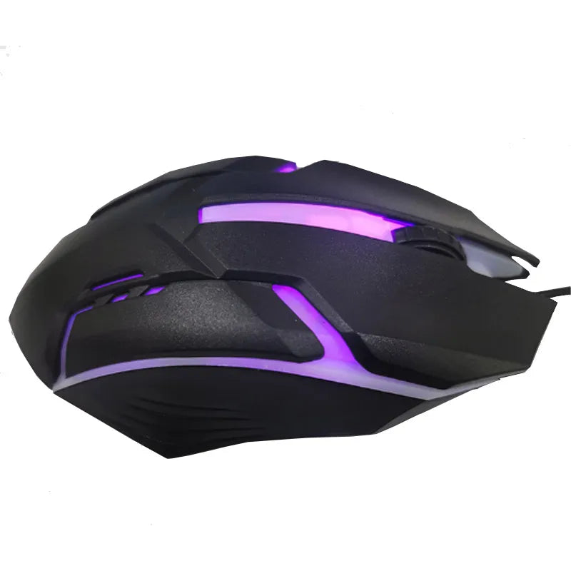 USB LED Colorful Luminous Button Gaming Mouse Wired Mouse For PC Gamer Computer Desktop Laptop Mice DPI1200 RGB Ergonomic Mouse