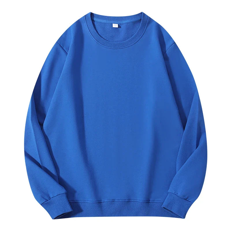 Autumn O-Neck Cotton Women's Sweatshirt Hoodies Basic Loose Casual Women Pullover Solid Sweatshirt Ladies Tops Factory Wholesale
