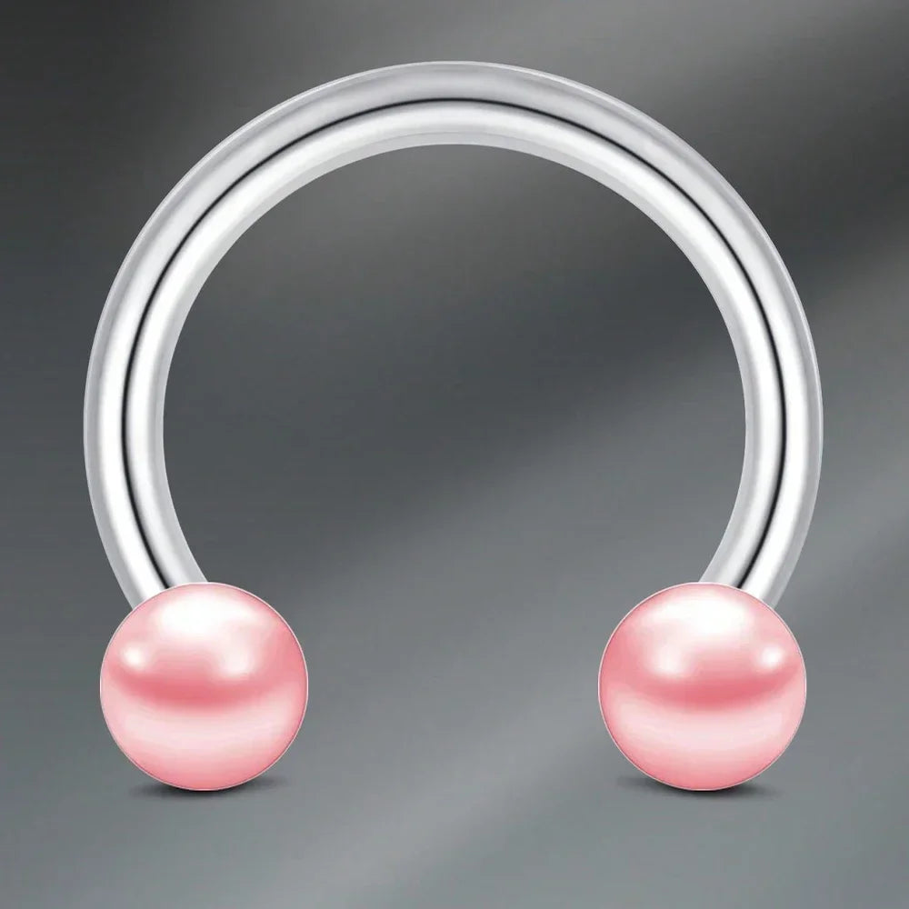 1pc Stainless Steel Nose Septum Clicker 20G 16G Flower Cubic Zirconia Decorated Piercing Nose Ring, Suitable For Daily Wear
